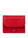 Lancel Ninon Compact Wallet In Red