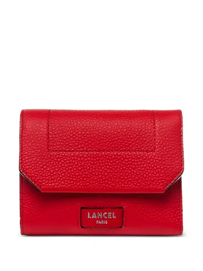 Lancel Ninon Compact Wallet In Red