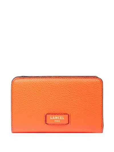 Lancel Ninon De  Compact Wallet In Orange