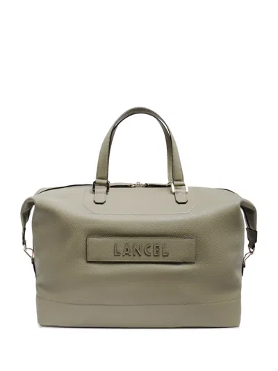 Lancel Ninon De  Logo-handle Weekend Bag In Green