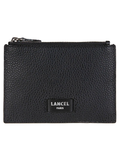 Lancel Ninon De Large Zip Credit Card Holder In Noir