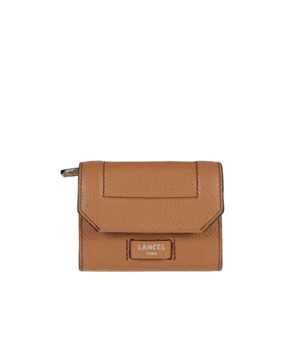 Lancel Ninon De Mini Flap Wallet In Brown