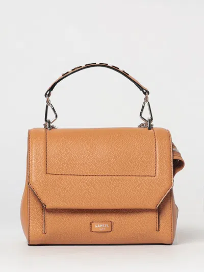 Lancel Ninon Grained Leather Bag In Brown