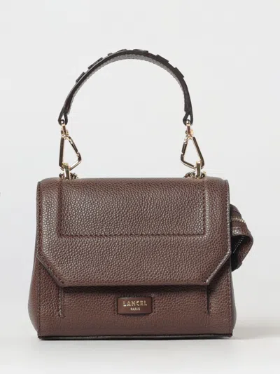 Lancel Ninon Grained Leather Bag In Brown