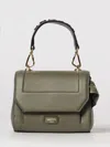 Lancel Ninon Grained Leather Bag In Green