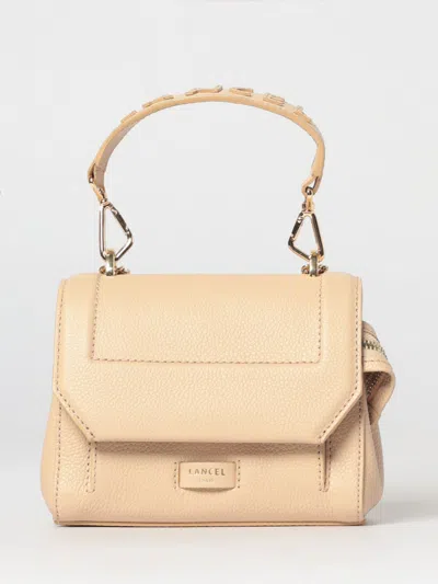 Lancel Ninon Grained Leather Bag In Neutral