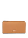 Lancel Ninon Leather Slim Wallet In Brown
