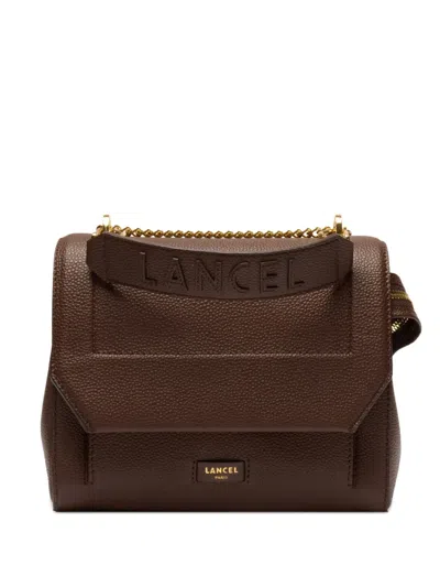 Lancel Ninon Leather Tote Bag In Brown