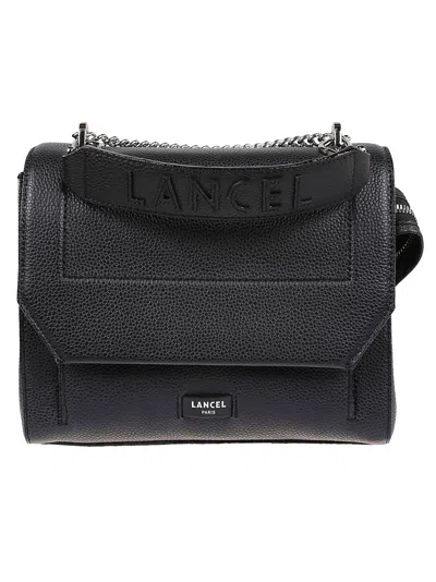 Lancel Ninon Medium Flap Bag In Black
