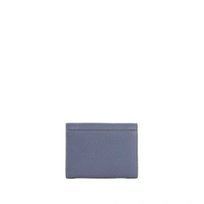 Lancel Ninon Medium Leather Wallet In Blue