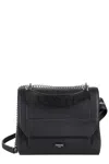 Lancel Ninon Medium Textured Leather Bag In Black