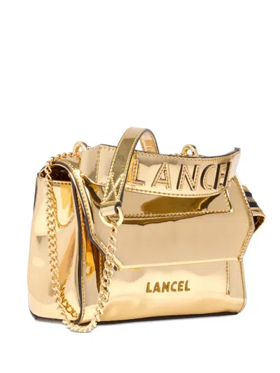 Lancel Ninon Metallic Crossbody Bag In Gold