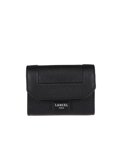 Lancel Ninon Mini Flap Wallet In Black