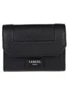Lancel Ninon Mini Flap Wallet In Black