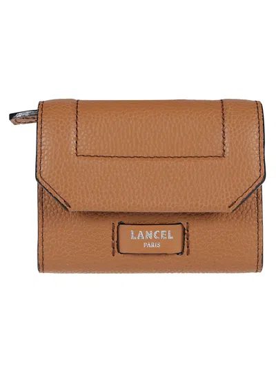 Lancel Ninon Mini Flap Wallet In Brown