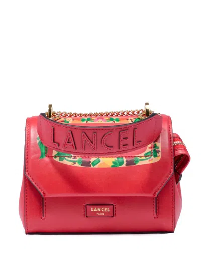 Lancel Ninon S Cross Body Bag In Red