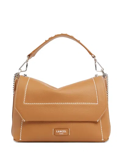 Lancel Ninon Soft Flap Crossbody Bag In Brown