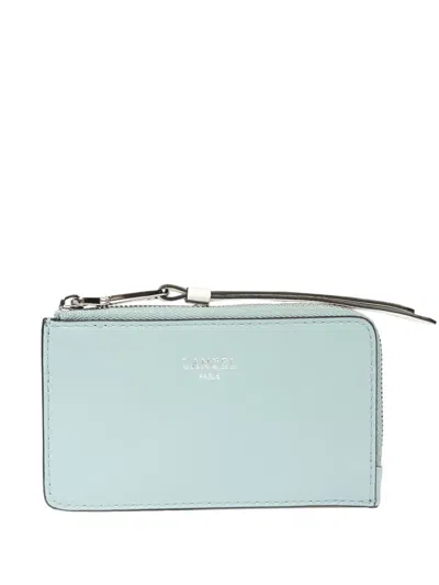 Lancel Origami De Lancer Card Holder In Blue