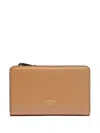 Lancel Origami De Lancer Compact Wallet In Brown