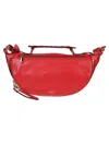 Lancel Origami Leather Midi Crossbody Bag In Jq Kiss Red