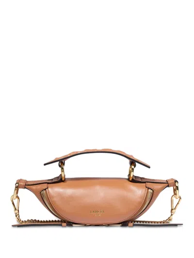Lancel Origami Mini Zip Crossbody Bag In Brown