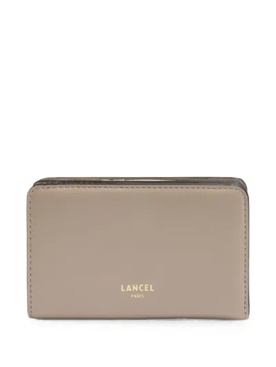 Lancel Origami Rectangular Wallet In Brown