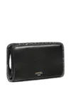 Lancel Origami Rectangular Zip Compact Wallet In Black