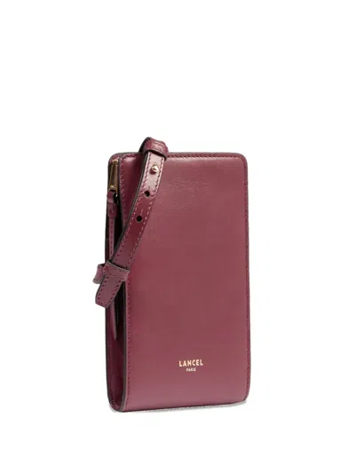 Lancel Origami Zip-fastening Mini Bag In Red