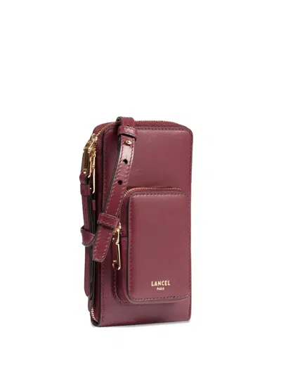 Lancel Origami Zip-fastening Pocket Mini Bag In Red