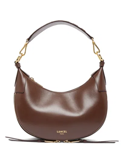 Lancel Origami Zip Shoulder Bag In Brown