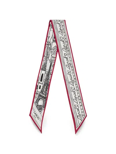 Lancel Paris A La Fenetre Printed Biface Headband In Multi