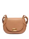 Lancel Paulette Saddle Crossbody Bag In Brown