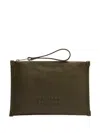 Lancel Pebbled-texture Wrist-strap Wallet In White