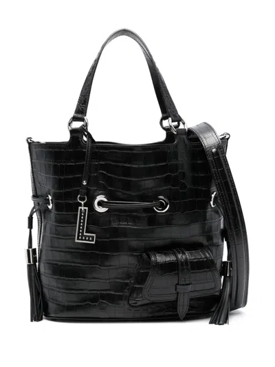 Lancel Premier Flirt Leather Bag In Black