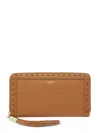 Lancel Premier Flirt Leather Long Wallet In Brown