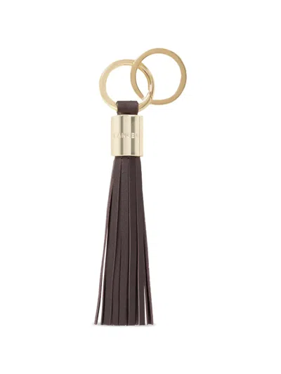 Lancel Premier Flirt Leather-tassel Keyring In Brown