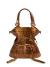 Lancel Premier Flirt Perforated Bucket Bag In Pattern