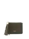 Lancel Premier Flirt Tassel-detail Cardholder In Green