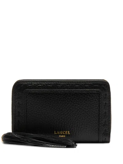 Lancel Premier Flirt Tassel Zip Wallet In Black