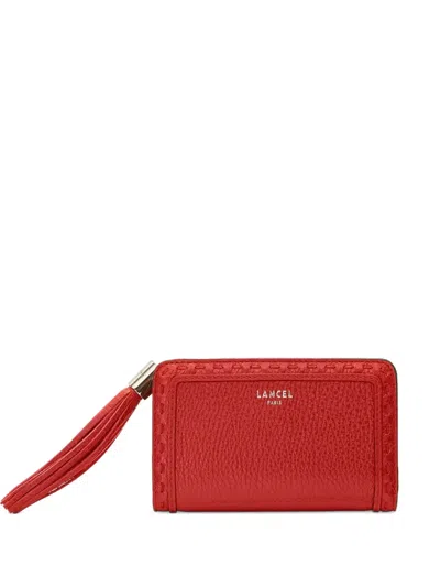 Lancel Premier Flirt Tassel-detail Compact Wallet In Red