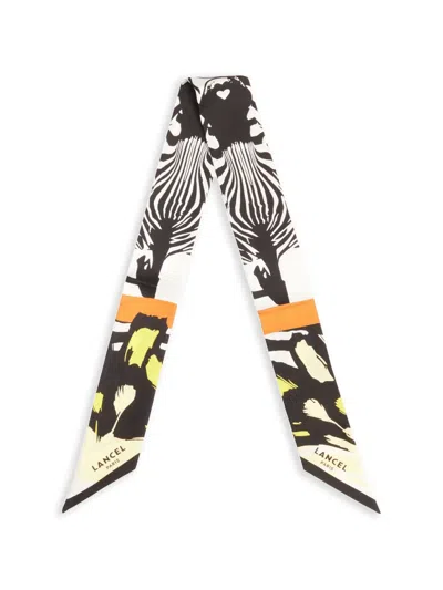 Lancel Printed Twill Headband In Multi