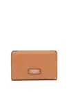 Lancel Zip Compact Wallet In Brown