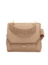 Lancel Sac Rabat S Structured Textured Calfskin Handbag In Nude