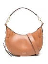 Lancel S Zip-up Cross Body Bag In Brown