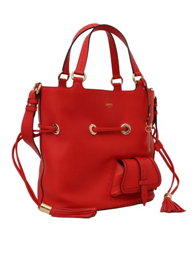 Lancel Seau Bag M In Red