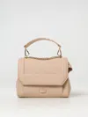 Lancel Ninon Leather Shoulder Bag In Beige
