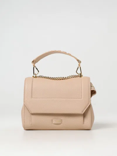 Lancel Ninon Leather Shoulder Bag In Beige