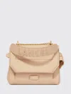 Lancel Small Ninon De  Leather Flap Bag In Neutral