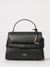 Lancel Top Handle Bucket Bag With Adjustable Strap In Black