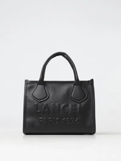 Lancel Small Jour De  Leather Tote Bag In Black